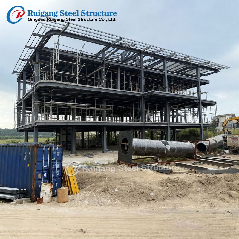 Rolling Load Building Wind Load Up to 300 km/h Multi-Storey Steel Building with Hot-Dip ...