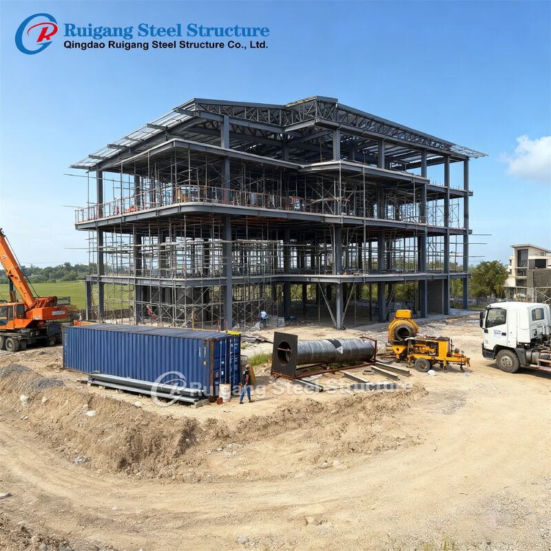 Multiple Building Structure Prefab Multi Story Building Warehouse Steel Structure Workshop ...