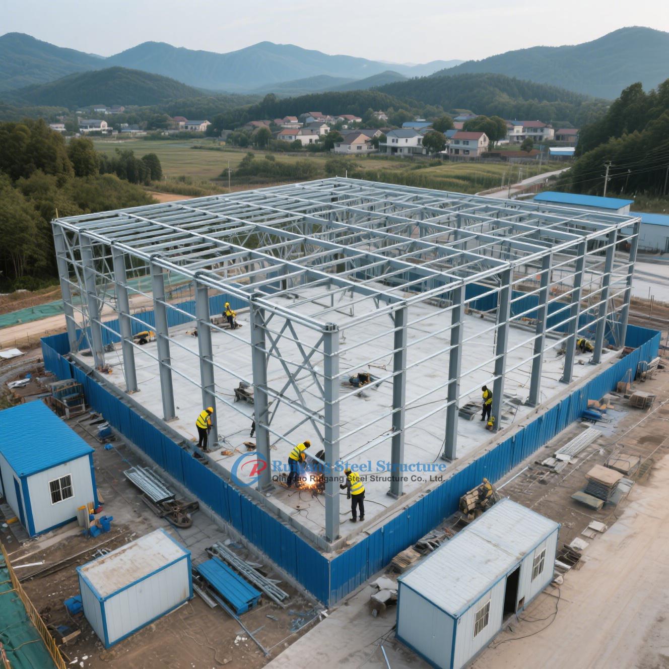 Pre Engineered Building Portable Shelter Warehouses Industrial Building