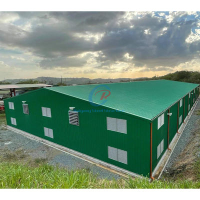 Industrial / Commercial Prefab Warehouse Building , Steel Structure Hangar