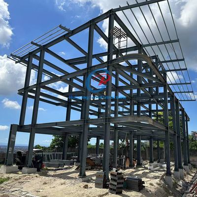 Flexible Multi-Storey Steel Building , Commercial Steel Portal Frame Warehouse