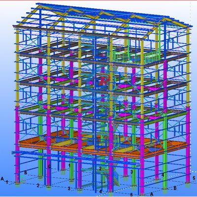 High Strength Architecture Steel Construction Multi Storey Steel Frame Construction