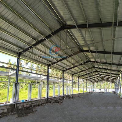 Prefabricated Steel Structure Poultry House Easy Cleaning For Pig Farming
