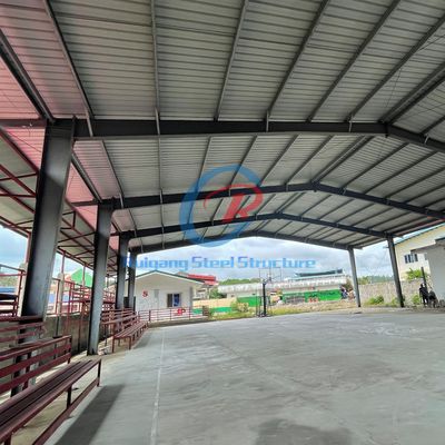 Prefab Steel Structure Basketball Court , Badminton Court Steel Structure Building
