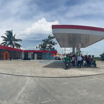 Light Steel Structure Gas Station Prefabricated Steel Modular Construction