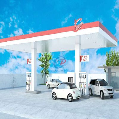 Modern Steel Structure Gas Station Prefabricated Steel Space Truss