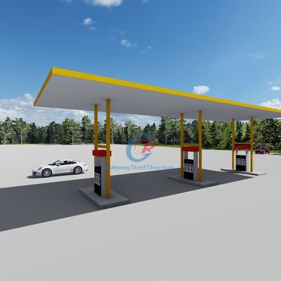 Weather Resistant Prefab Metal Canopy Customized Prefabricated Steel Frame Building