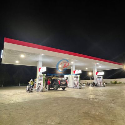 Customized Peb Steel Structure Fabrication Light Steel Structure Petrol Station