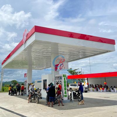 Earthquake Resistant Prefabricated Metal Canopy , Modern Steel Building Canopy