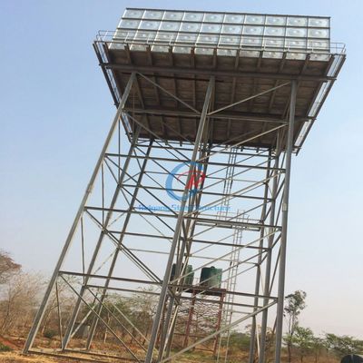 Eco Friendly Galvanized Steel Water Tank Tower Sustainable For Green Buildings