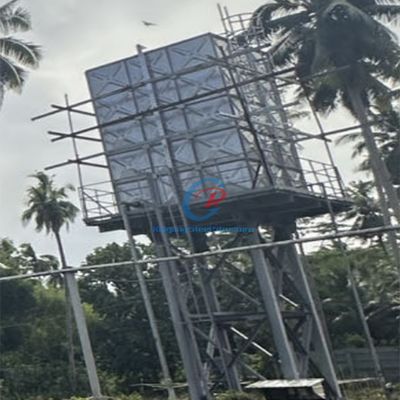 Pre Assembled Galvanized Steel Water Tank Quick Installation Steel Structure Water Tower