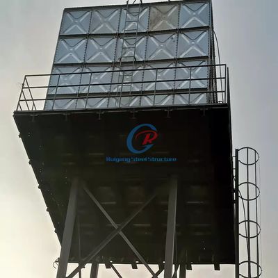 Corrosion Resistant Galvanized Steel Water Tank Customized Steel Structure Water Tower