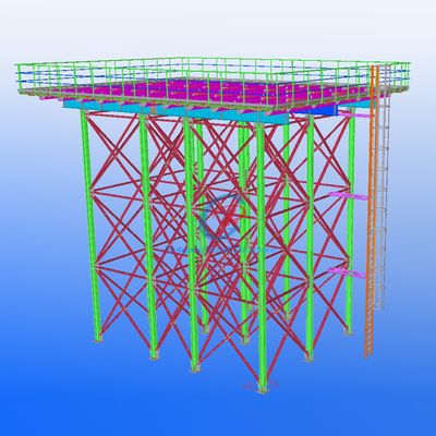 Robust Galvanized Steel Elevated Water Tank Customized Size