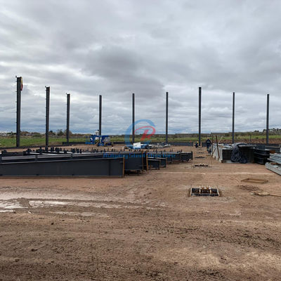 Custom Prefabricated Steel Construction Building With Roof And Wall Cladding