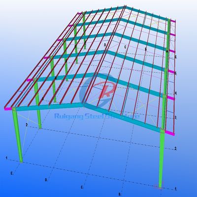 Modern Steel Gym Building , Prefab Metal Building For Basketball Court