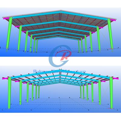 High Durability Steel Basketball Court Smooth Surface Steel Structure Gymnasium