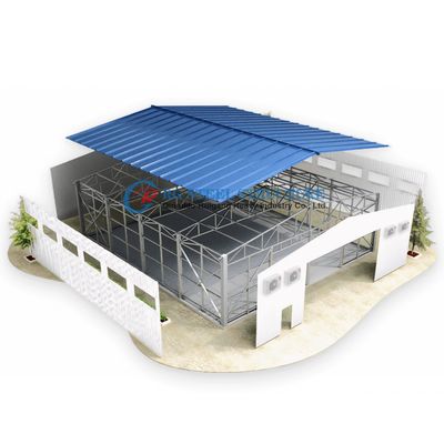 Clear Span Steel Building , Steel Construction Architecture Without Interior Support Columns 