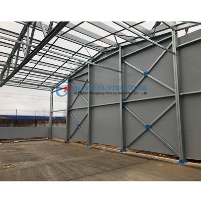 Galvanized Steel Storage Building Kits , Pre Engineered Steel Building Construction