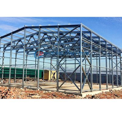 Galvanized Steel Structure Warehouse Customized Earthquake Resistant