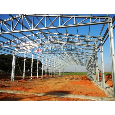 Lightweight Durable Steel Building , Steel Frame Warehouse Construction