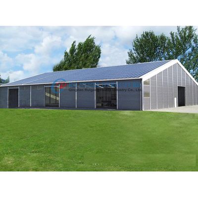 Painted / Galvanized Steel Structure Prefab Workshop With Precision Engineering