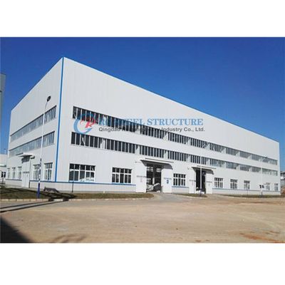 Sustainable Prefabricated Steel Structure Workshop With Advanced Crane Systems