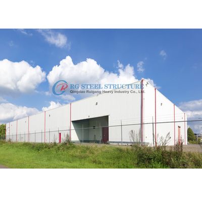 Durable Steel Building Construction , Pre Engineered Steel Frame Workshop Building