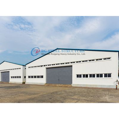 Sustainable Steel Frame Industrial Building , Modern Steel Frame Structure Workshop