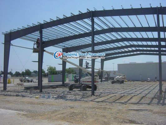 Powder Coating Prefabricated Steel Structure Building Car Parking