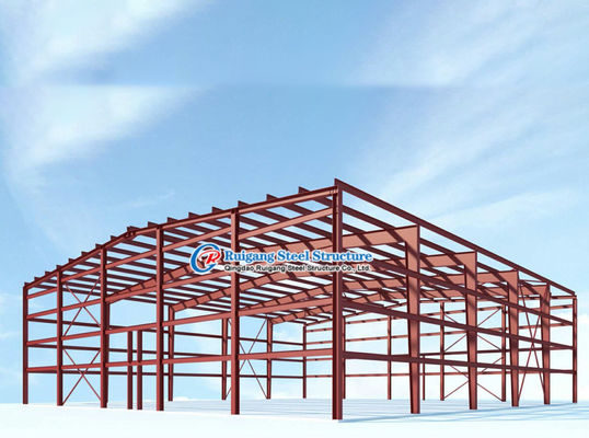 Metal Building Construction Industrial Prefabricated Metal Warehouse Fire Resistance