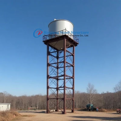 Factory Sales Square Panel Water Tank With Steel Tower Elevated GRP Water Storage Tank Stands 