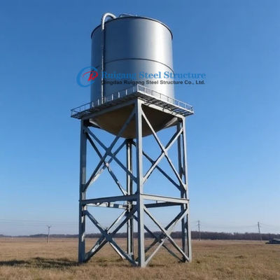 Elevated Water Tank Stand Tower 12m 100m3 Galvanize Steel Panel Water Tank