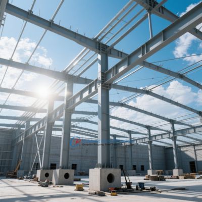Low-maintenance High-strength Steel Structure Godown With Space-efficient Large-span Steel Structure