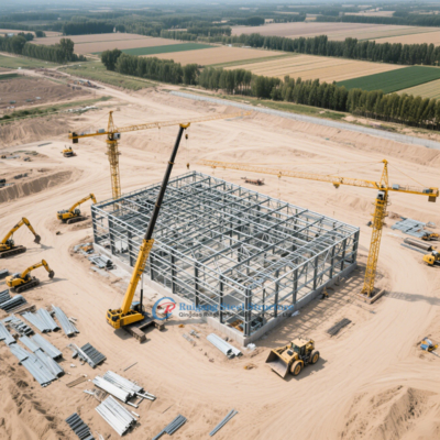 Customized Modular PEB Steel Structure Building For Commercial Use With Multi-Level Flooring