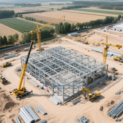 Large Span Prefabricated PEB Steel Structure Factory Building Cement Mill