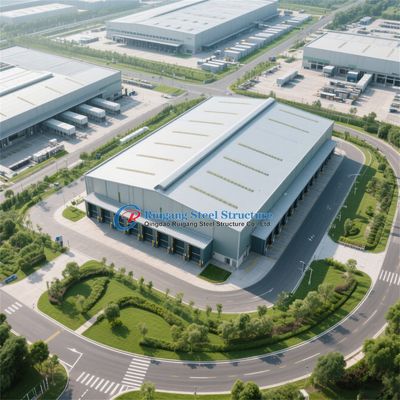 ساختمان سازه فولادی برای کارگاه کارخانه صنعتی انبار