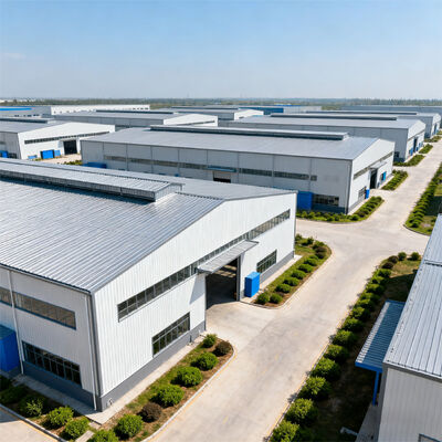 Wind Load Resistant Hot-Dip Galvanized PEB Steel Structure with Bolted or Welded Connection