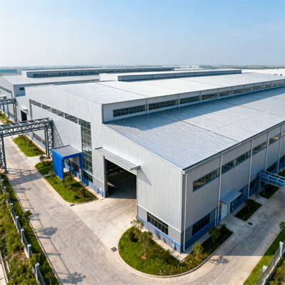 Wind Load Resistant Hot-Dip Galvanized Prefabricated Steel Building with Bolted or Welded Connection