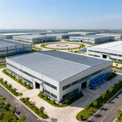 Wind Load Resistant Prefabricated Steel Structure Building with Hot-dip Galvanization and Bolted or Welded Connection