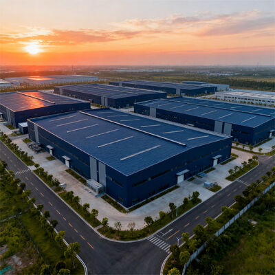 Struktur baja kerangka ringan Produk bangunan gudang Desain konstruksi