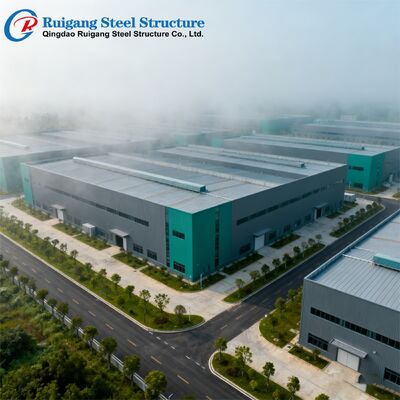 PEB Steel Structure Prefabricated Steel Building with Wind Load Up to 300 km/h Hot-dip Galvanization and Bolted or Welded Connection