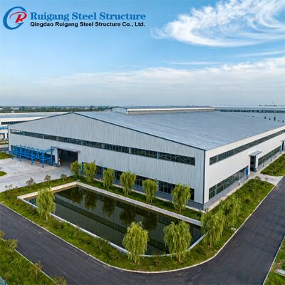 PEB Steel Structure Pre-engineered Building with Wind Load Up to 300 km/h Hot-dip Galvanization and Bolted or Welded Connection