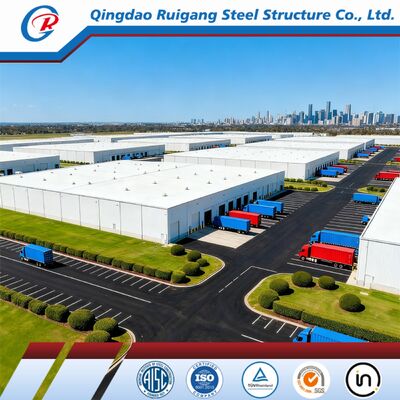 Heavy Duty Prefab Steel Building with 300 km/h Wind Load, Hot-dip Galvanization, and Clear-Span Design for Industrial Storage