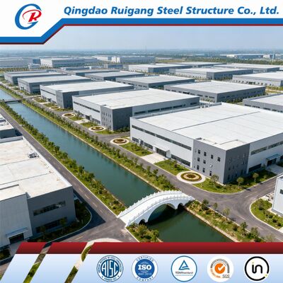 300 km/h Wind Load Hot-dip Galvanized Clear-Span Prefabricated Steel Structure Warehouse for Industrial Use