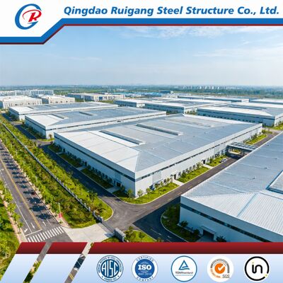 Prefabricated Steel Building with 300 km/h Wind Load, Hot-dip Galvanization, and Clear-Span Design for Industrial Metal Workshop