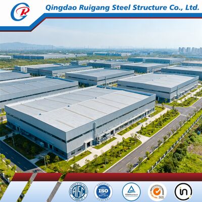 Prefabricated Steel Building with 300 km/h Wind Load, Hot-dip Galvanization, and Clear-Span Design for Industrial Steel Warehouse