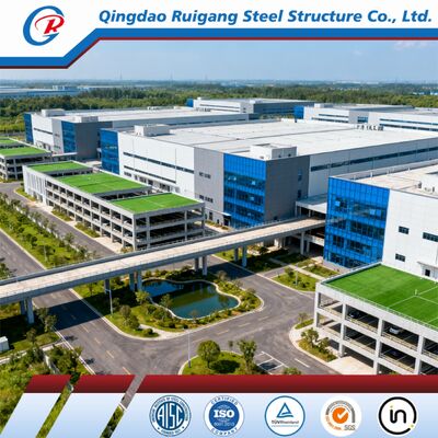 Industrial Steel Structure Warehouse with 300 km/h Wind Load, Hot-dip Galvanization, and Clear-Span Design