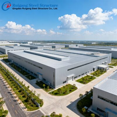 Q345b Q235b Steel Frame Commercial Building , Modern Steel Structure Manufacturing