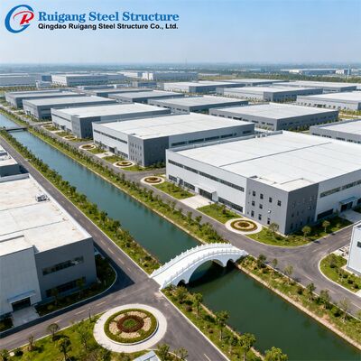 Prefabricated Steel Structure Building with Q355/Q235B Steel Grade and 300 km/h Wind Resistance