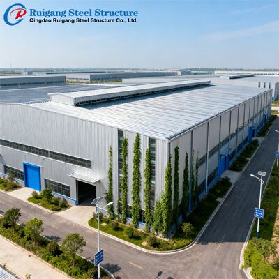 Q355/Q235B Steel Grade Prefabricated Steel Building with Hot-dip Galvanization and Wind Load Up to 300 km/h